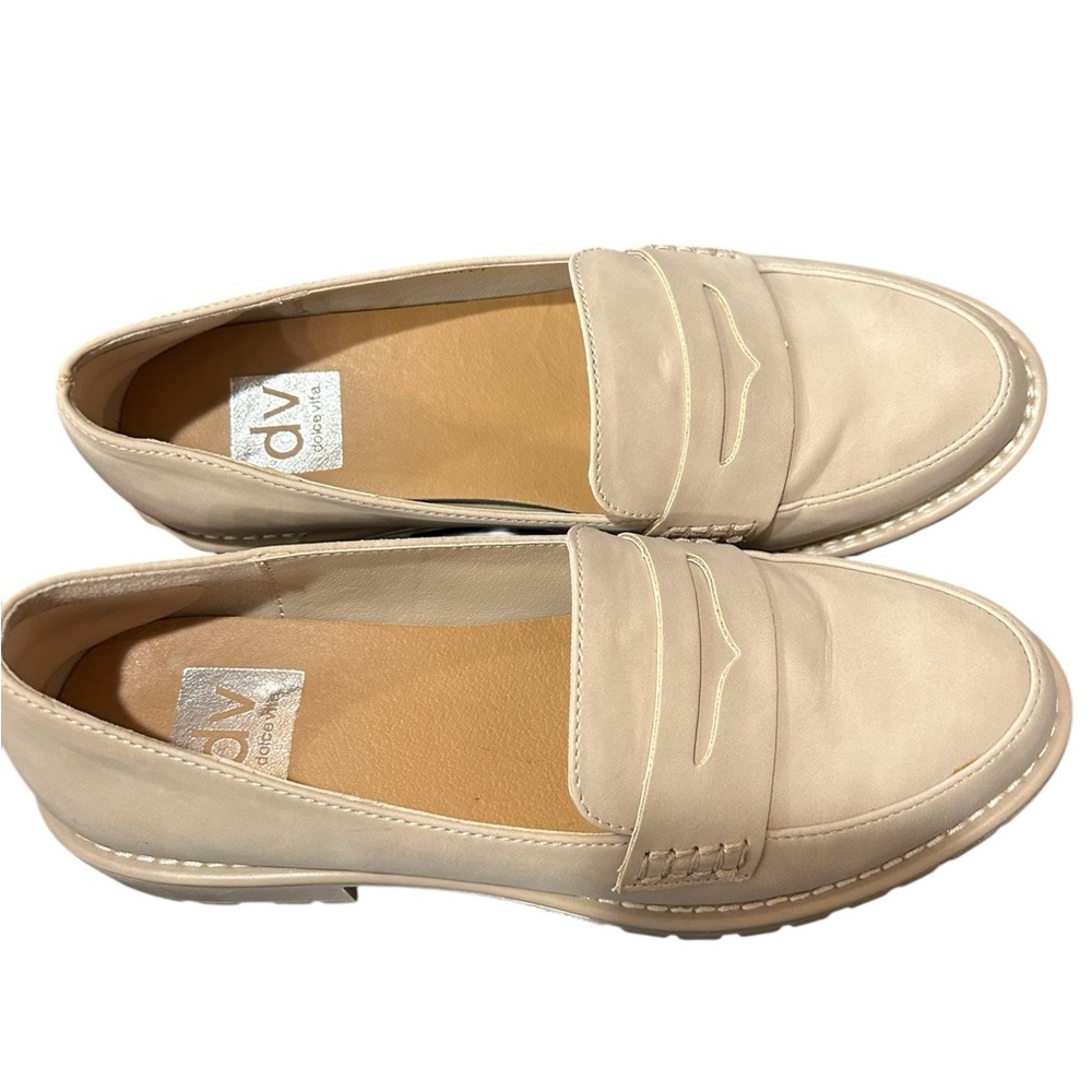 DV Dolce Vita Carly Cream Slip-On Loafers - Picture 3 of 7